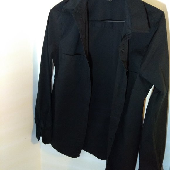 Stretch Poplin Button-Front Blouse - Picture 7 of 7